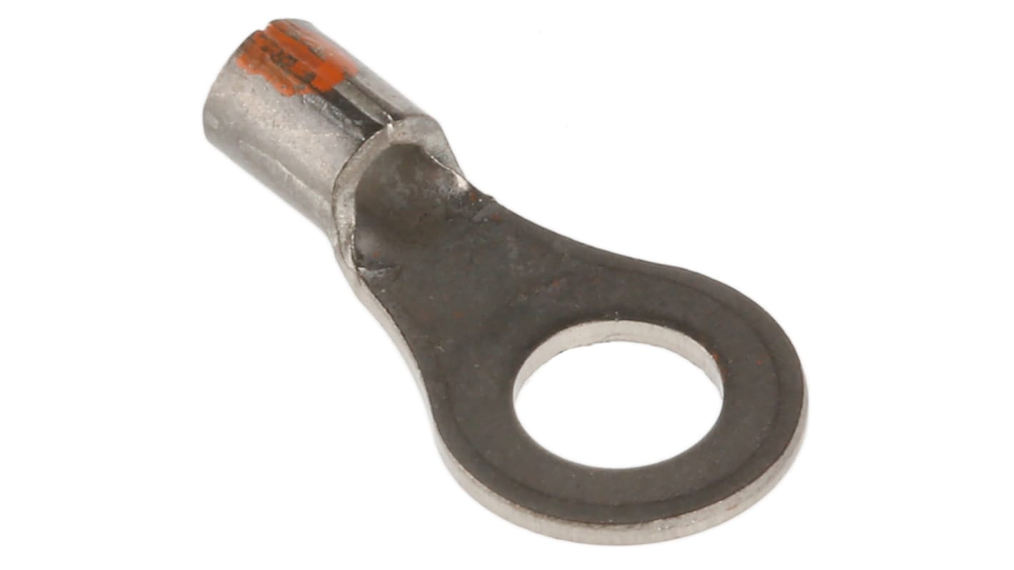 TE Connectivity, STRATO-THERM Uninsulated Ring Terminal, M4 Stud Size, 0.26mm² to 1.65mm² Wire Size