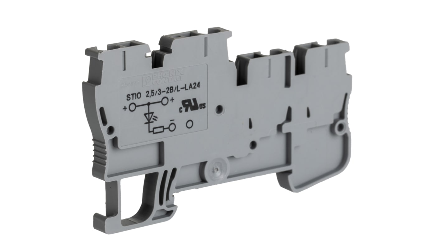 Phoenix Contact 3209031 STIO 2.5 Series Grey, 0.08 → 4mm², Spring Cage Termination