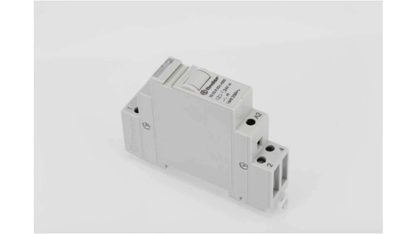 Finder DIN Rail Power Relay, 24V dc Coil, 16A Switching Current