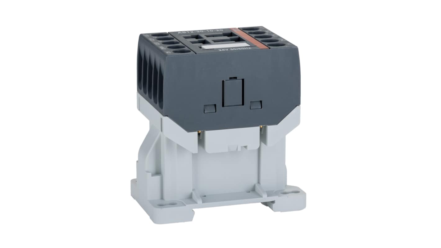 ABB AS12-30-10-20 A Line Contactor, 24 V Coil, 3-Pole, 24 A, 3 kW, 3NO