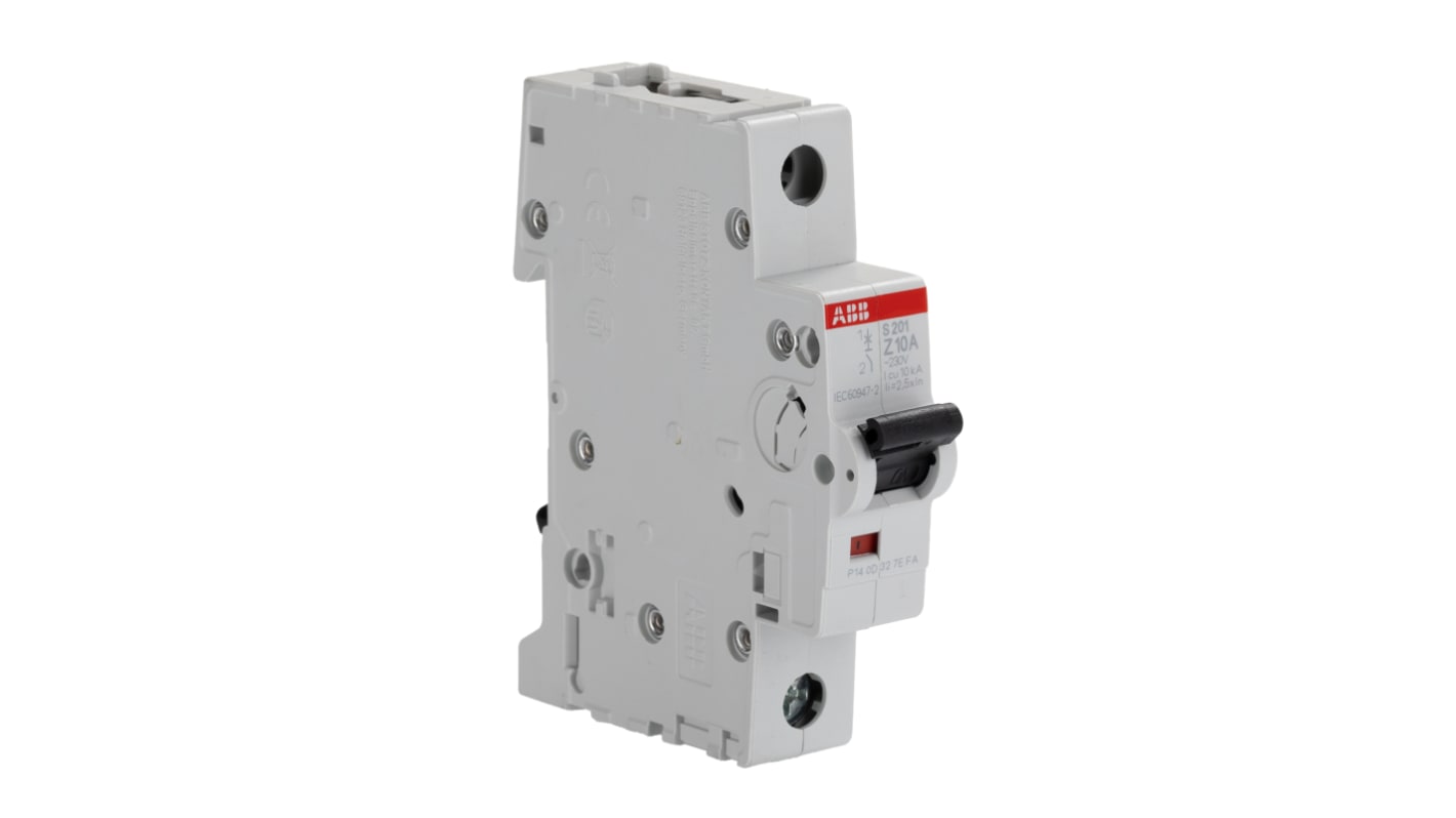 Interruttore magnetotermico ABB, 1P 10A 20 kA, Tipo Z