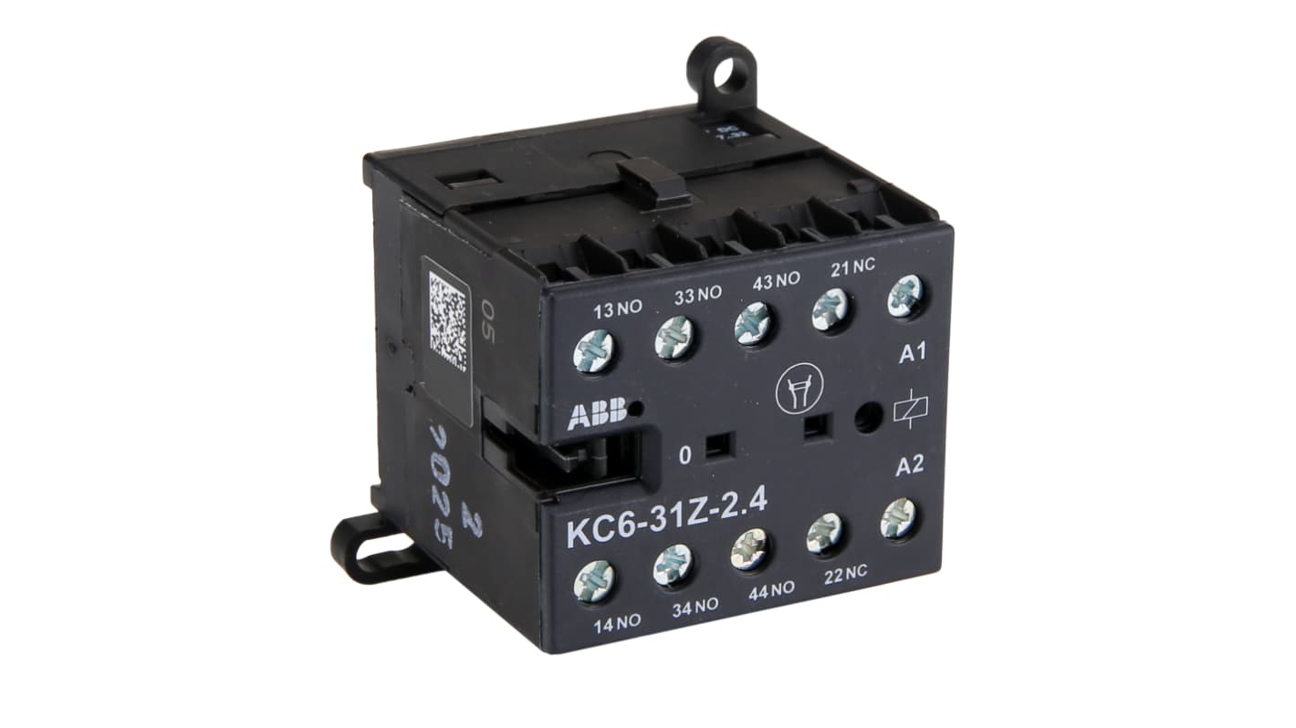 Przekaźnik pomocniczy ABB 4 A 3NO/1NC GJH1213001R5311 KC6-31Z-2.4W 17-32V-DC