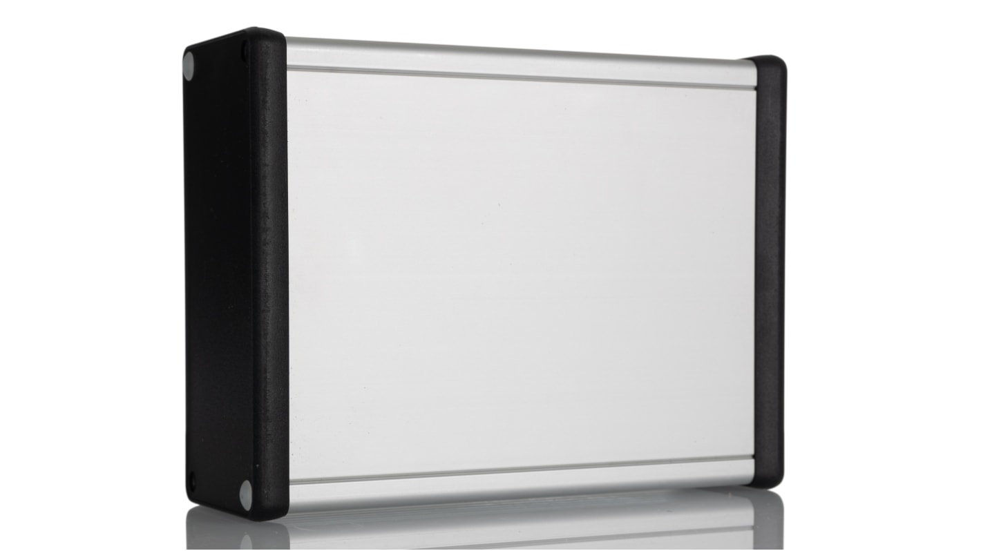 Hammond 1455 Series Clear Anodised Extruded Aluminium Enclosure, IP54, 160 x 125 x 52mm