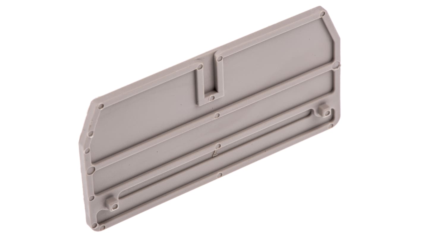 Weidmuller Z Series End Cover for Use with DIN Rail Terminal Blocks