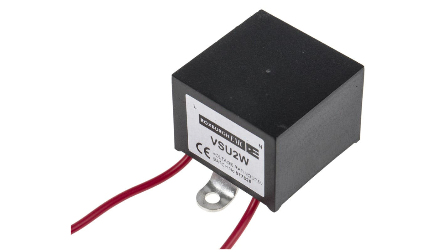 Roxburgh EMC, VSU Surge Suppressor Unit 275 V Maximum Voltage Rating 0.04kA Maximum Surge Current Transient Voltage
