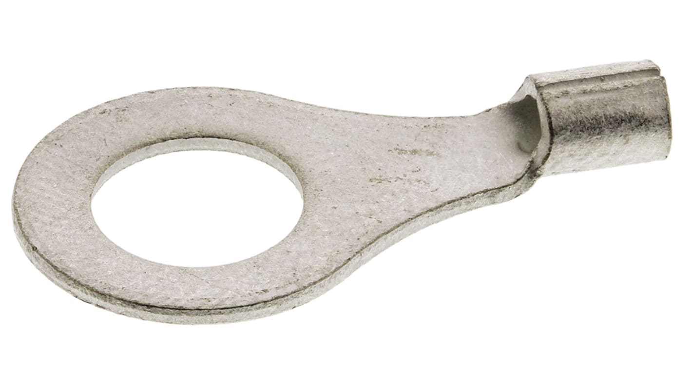 TE Connectivity, SOLISTRAND Uninsulated Ring Terminal, M6 Stud Size, 0.26mm² to 1.65mm² Wire Size