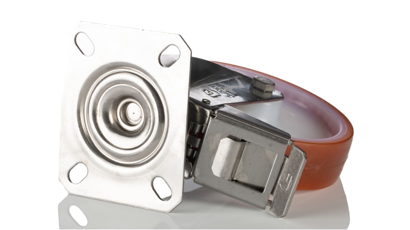 LAG Braked Swivel Castor Wheel, 150kg Capacity, 125mm Wheel