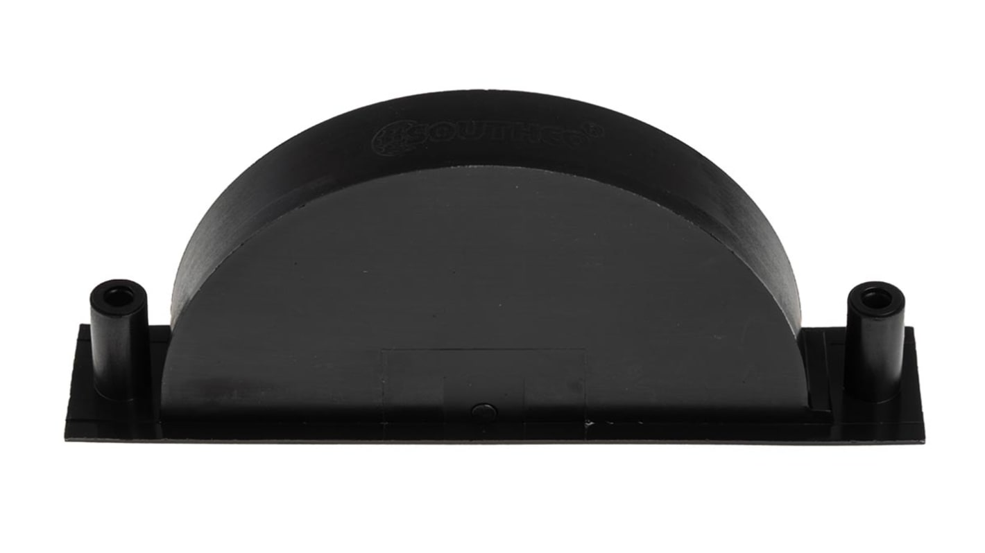 Southco Black Aluminium, Stainless Steel Drawer Handle 29.5 mm Height, 106mm Length