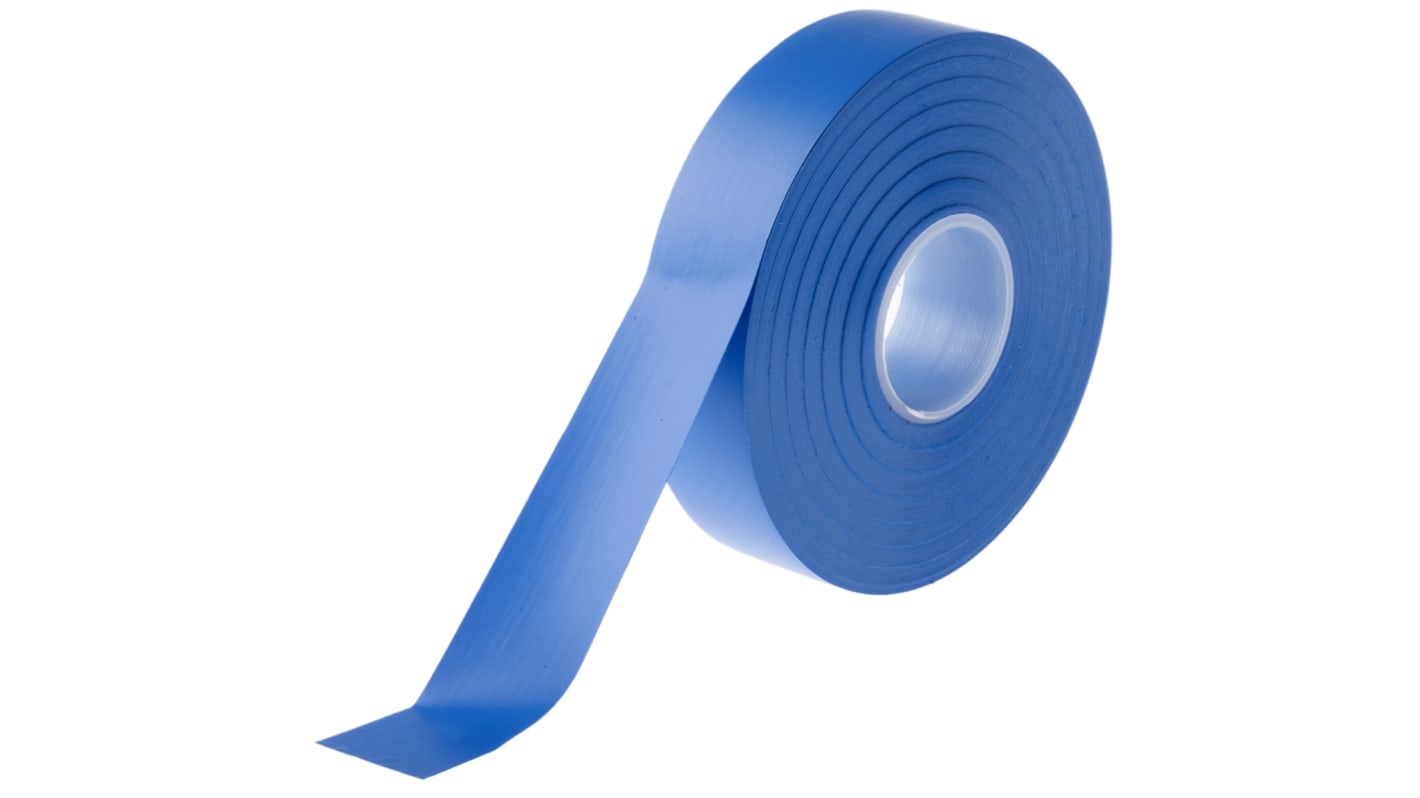 Advance Tapes PVC电工胶带, 蓝色, 19mm宽 x 33m长 x 0.13mm厚, 最高+70°C, AT7, AT7