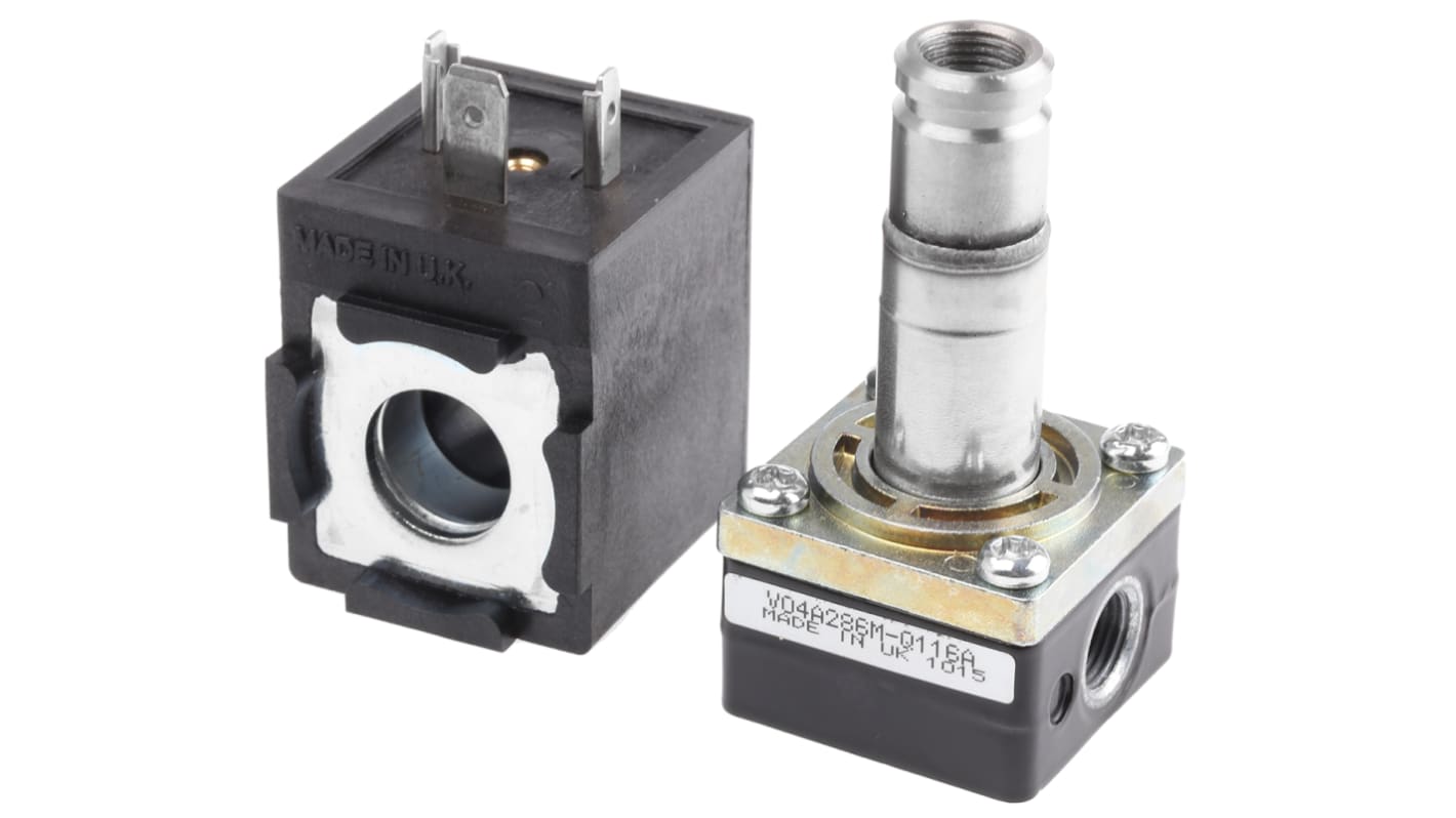 Norgren 2/2 Pneumatic Solenoid Valve - Solenoid/Spring G 1/8 V04 Series 24V dc