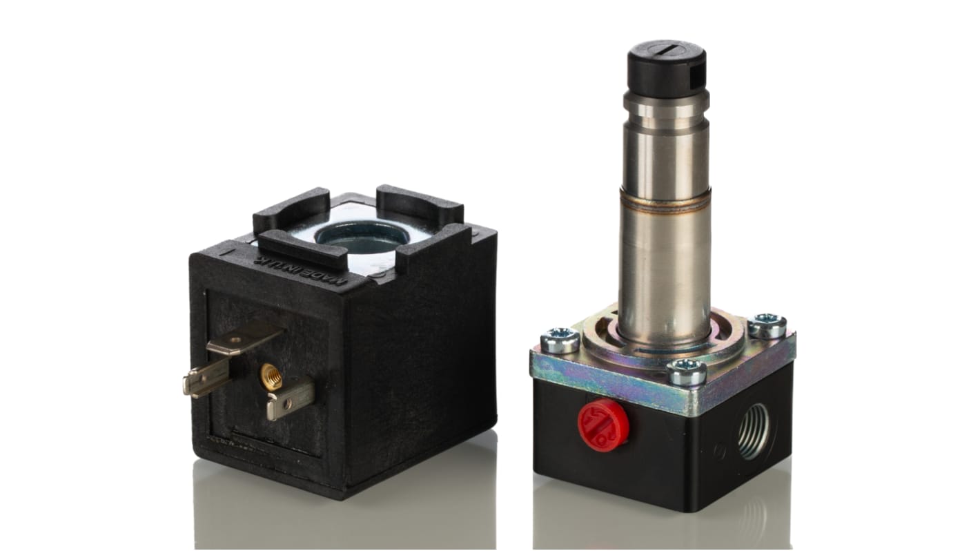 Norgren 3/2 Pneumatic Solenoid Valve - Solenoid/Spring G 1/8 V04 Series 110→120V ac