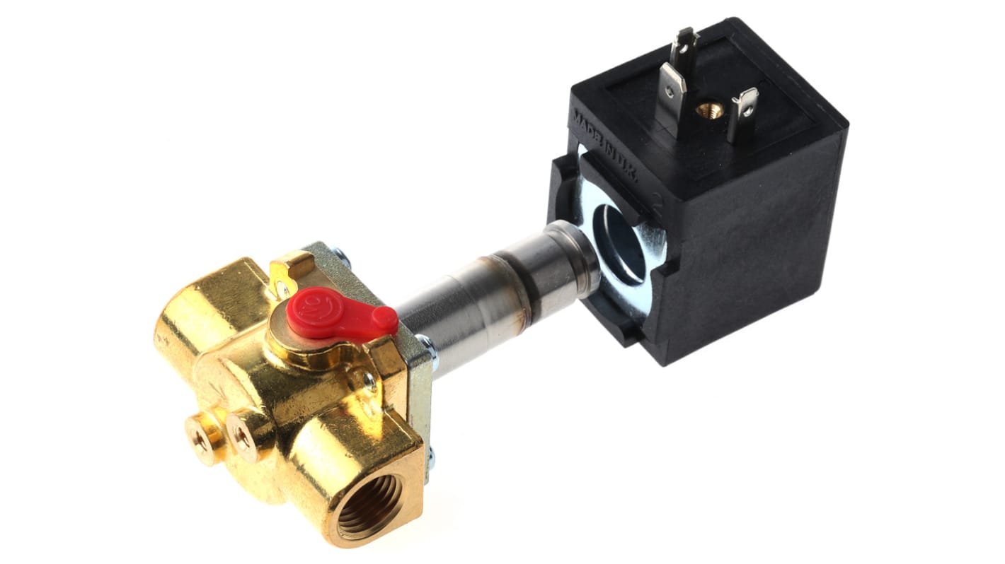 Norgren 2/2 Pneumatic Solenoid Valve - Solenoid/Spring G 1/4 V05 Series 220→240V ac, V05B286N-B439A