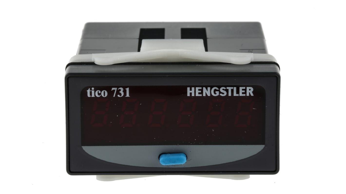 Contador Hengstler de Revoluciones por Minuto, con display LED de 6 dígitos, 12 → 24 V dc