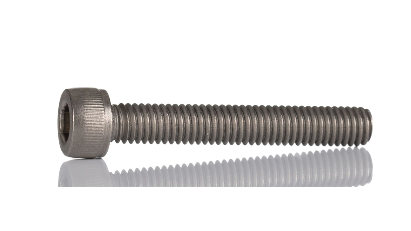 RS PRO Titanium Alloy Hex Socket Cap Screw, DIN 912, M6 x 40mm