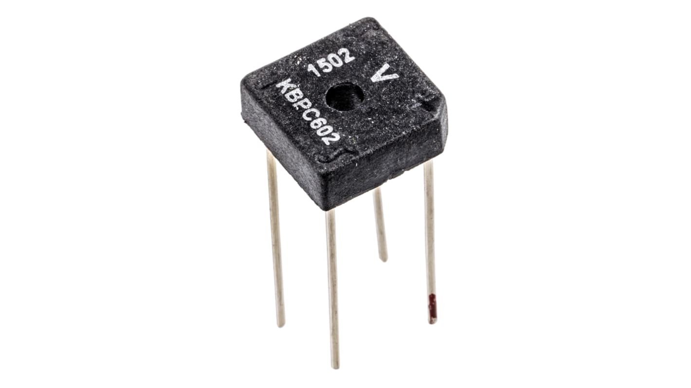 Vishay Bridge Rectifier, 6A, 200V, 4-Pin