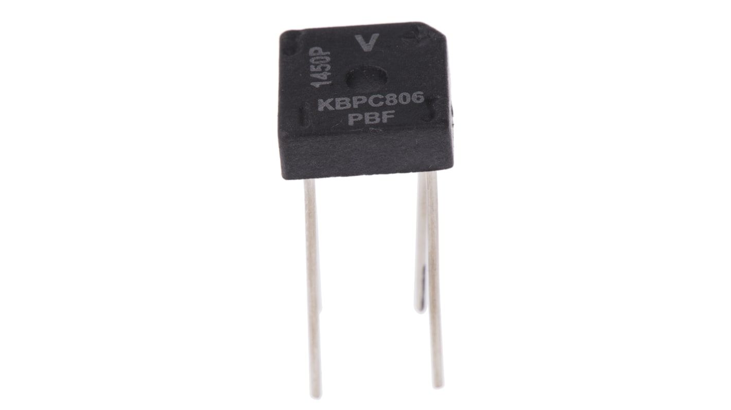 Vishay Bridge Rectifier, 8A, 600V, 4-Pin