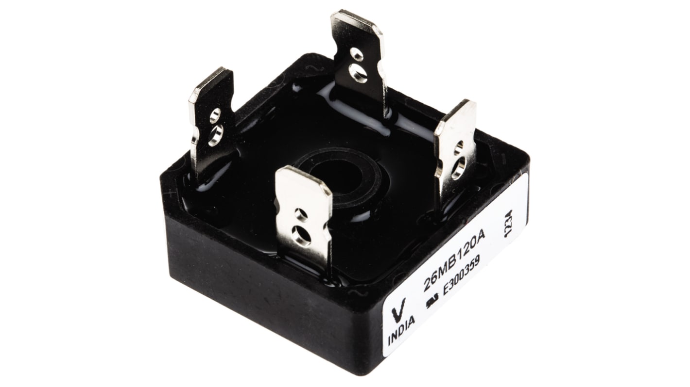 Vishay Bridge Rectifier, 25A, 1200V, 4-Pin