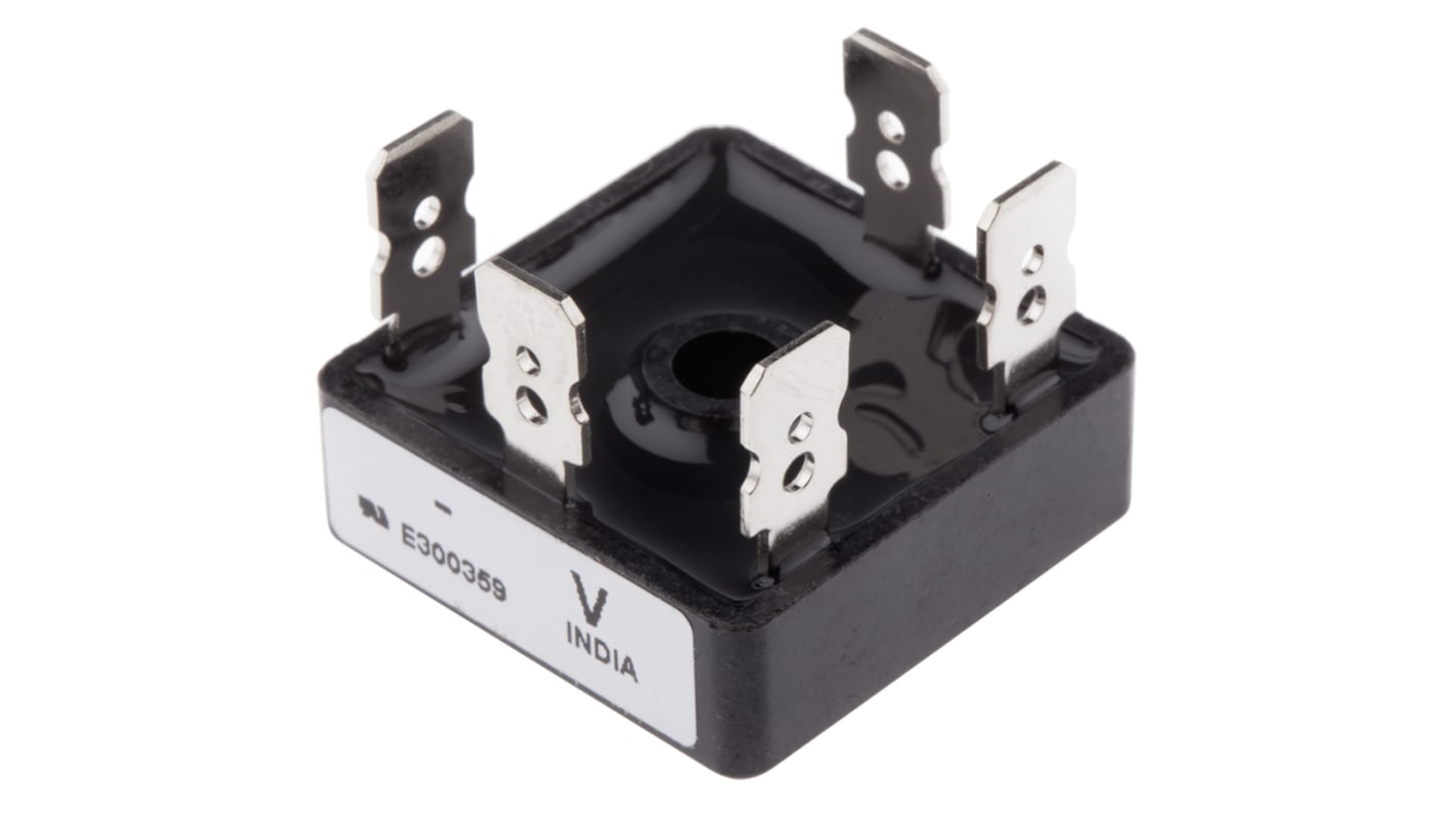 Vishay 三相整流桥, 硅结型, 35A, 1600V, 5针, D 63, 通孔安装, -55 °C→+150 °C