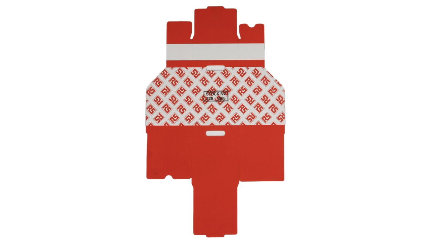 RS PRO Lagerbehälter Rot Karton, 100mm x 100mm x 150mm