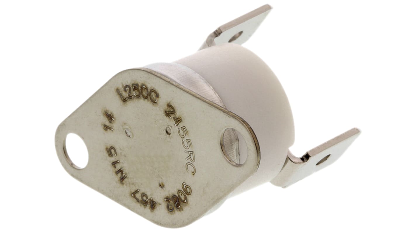 Honeywell 双金属温控开关, +250°C开启, +210°C关闭, 0°C至+260°C, 常开开关, 单刀单掷，常闭