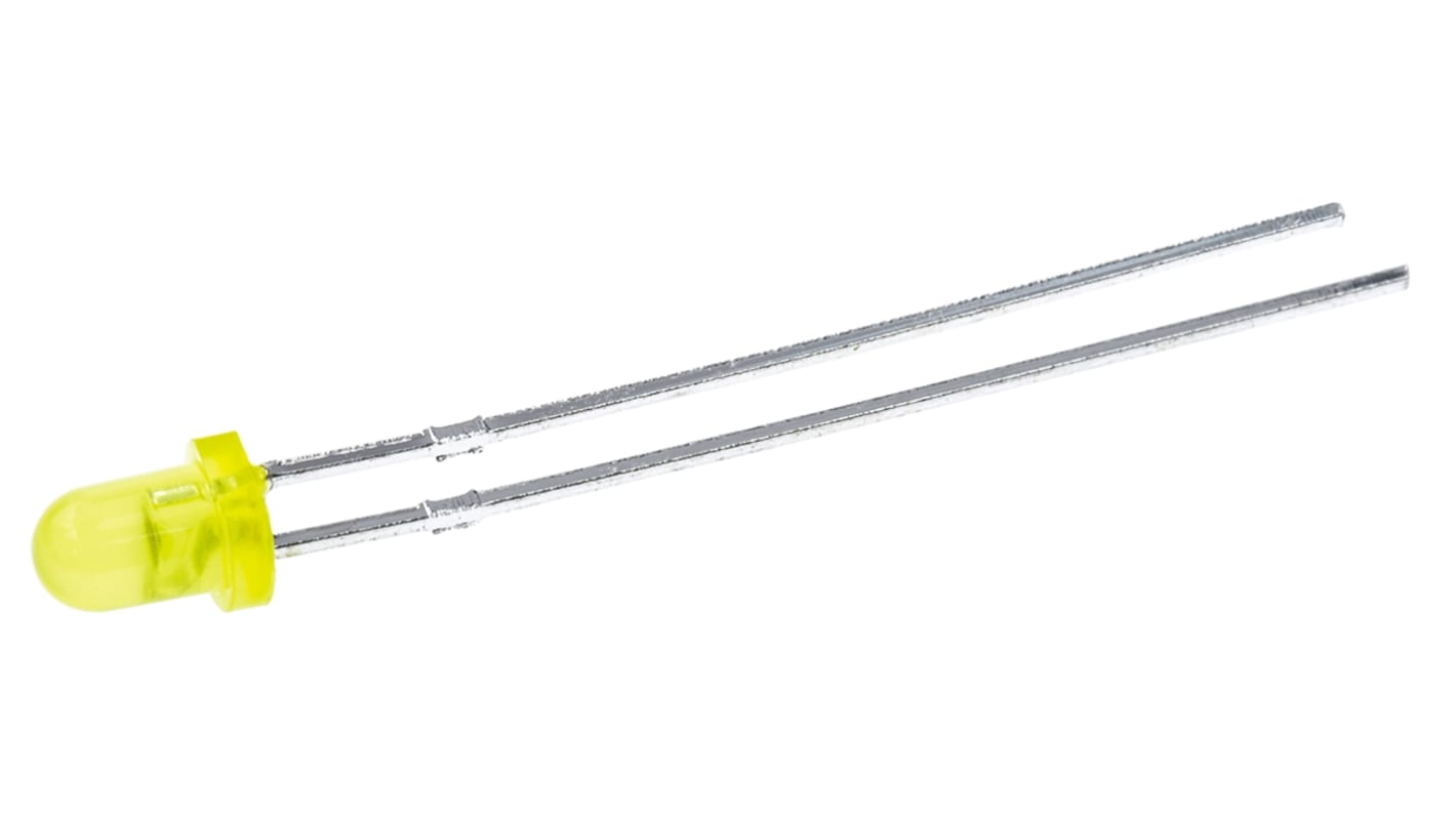 Ledtech2.1 V Yellow LED 3mm Through Hole, L03R3000G1EP4