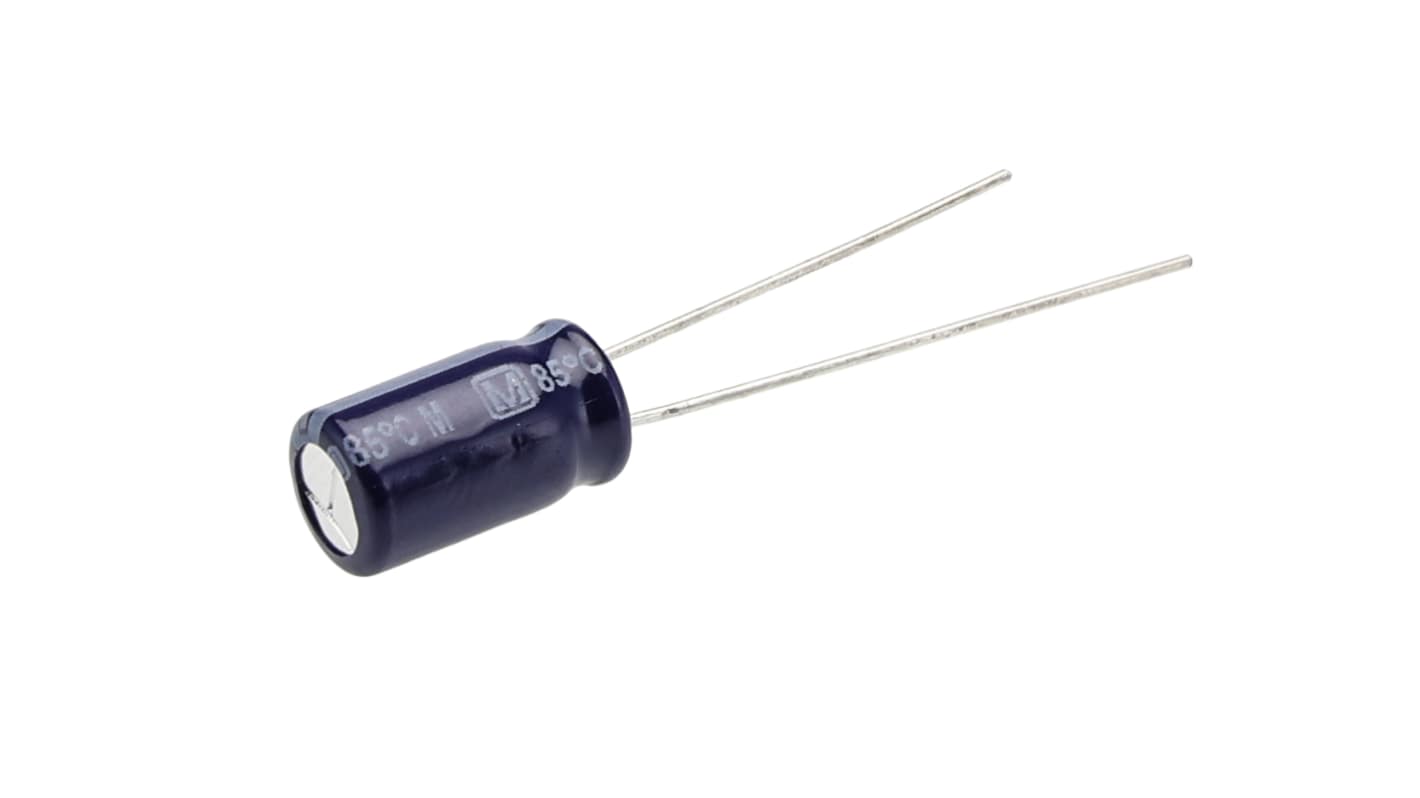 Panasonic 100μF Aluminium Electrolytic Aluminium Electrolytic Capacitor 35V dc, Radial, Through Hole - ECA1VM101