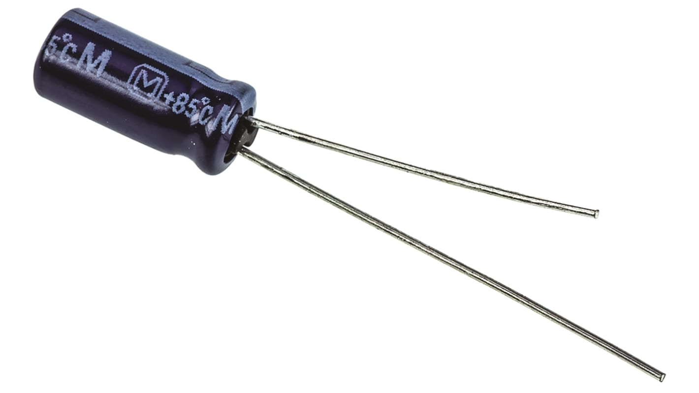 Condensateur Panasonic série M-A, Aluminium électrolytique 2.2μF, 100V c.c.