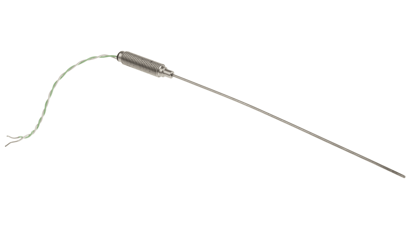 RS PRO Type K Mineral Insulated Thermocouple 150mm Length, 1.5mm Diameter → +1100°C