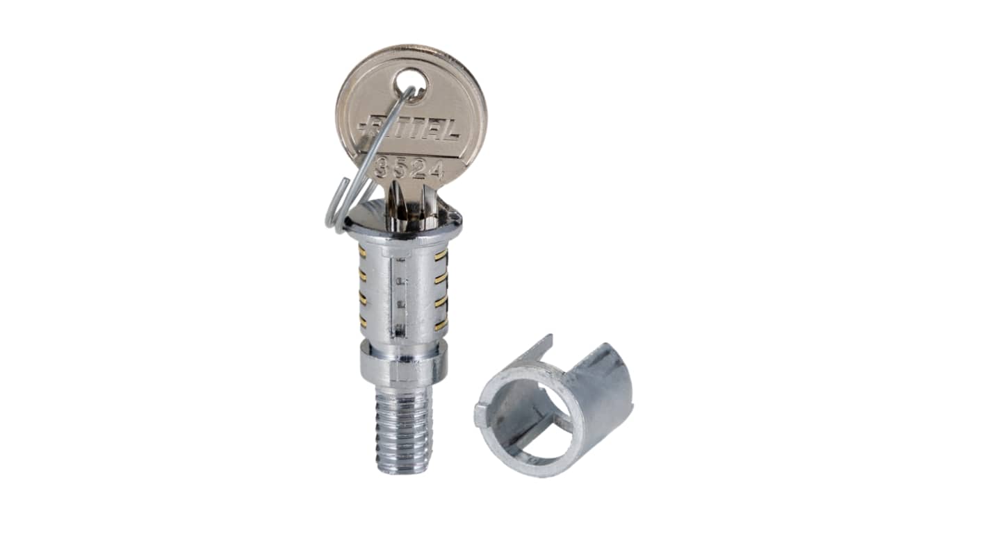 Rittal Silver Die Cast Zinc Lock Insert