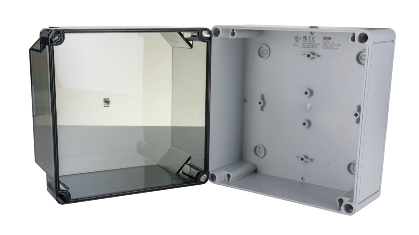 Rittal PK Series Polycarbonate Wall Box, IP66, Viewing Window, 180 mm x 182 mm x 165mm
