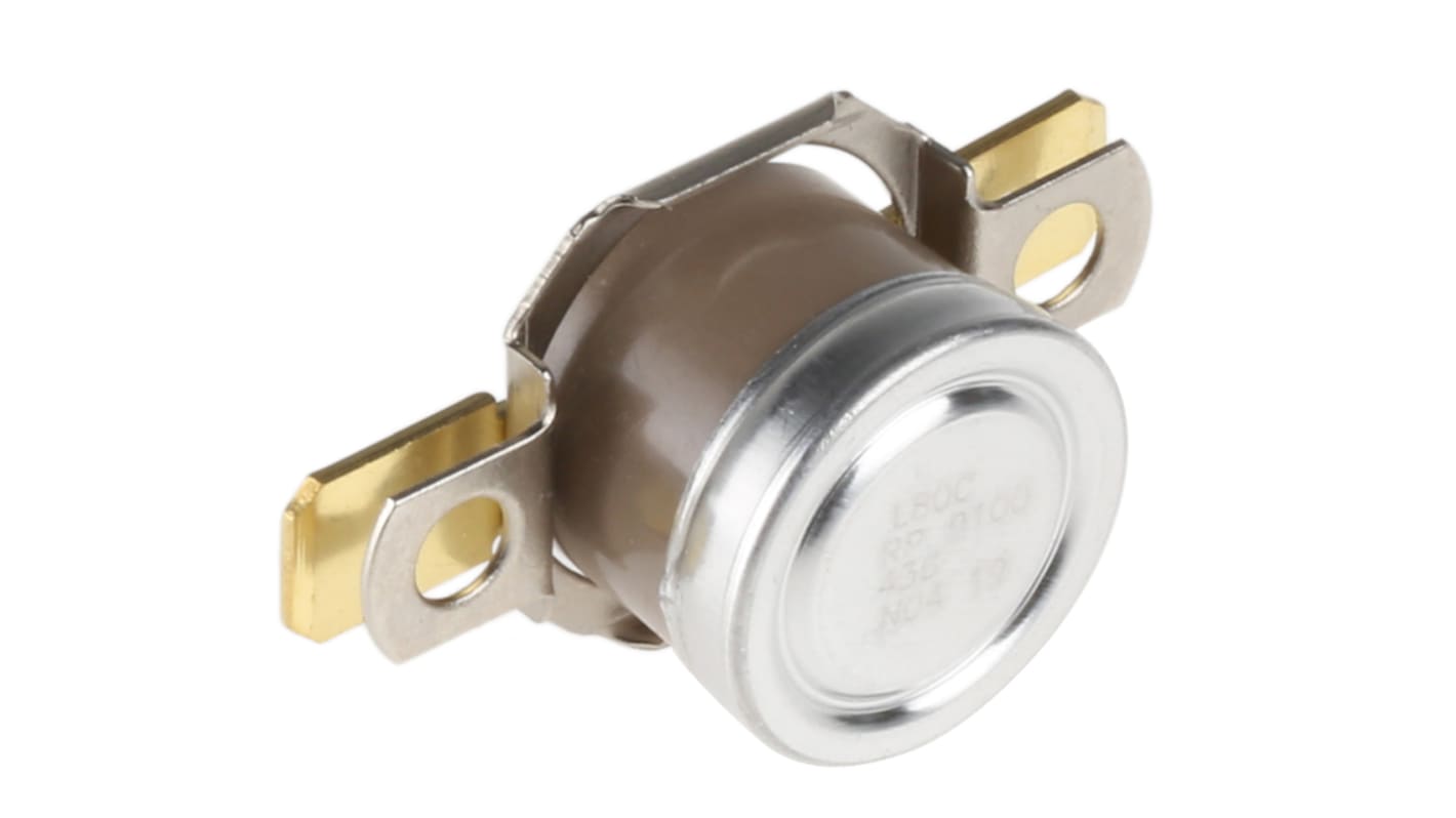 Honeywell 双金属温控开关, +80°C开启, +65°C关闭, 0°C至+186°C, NC