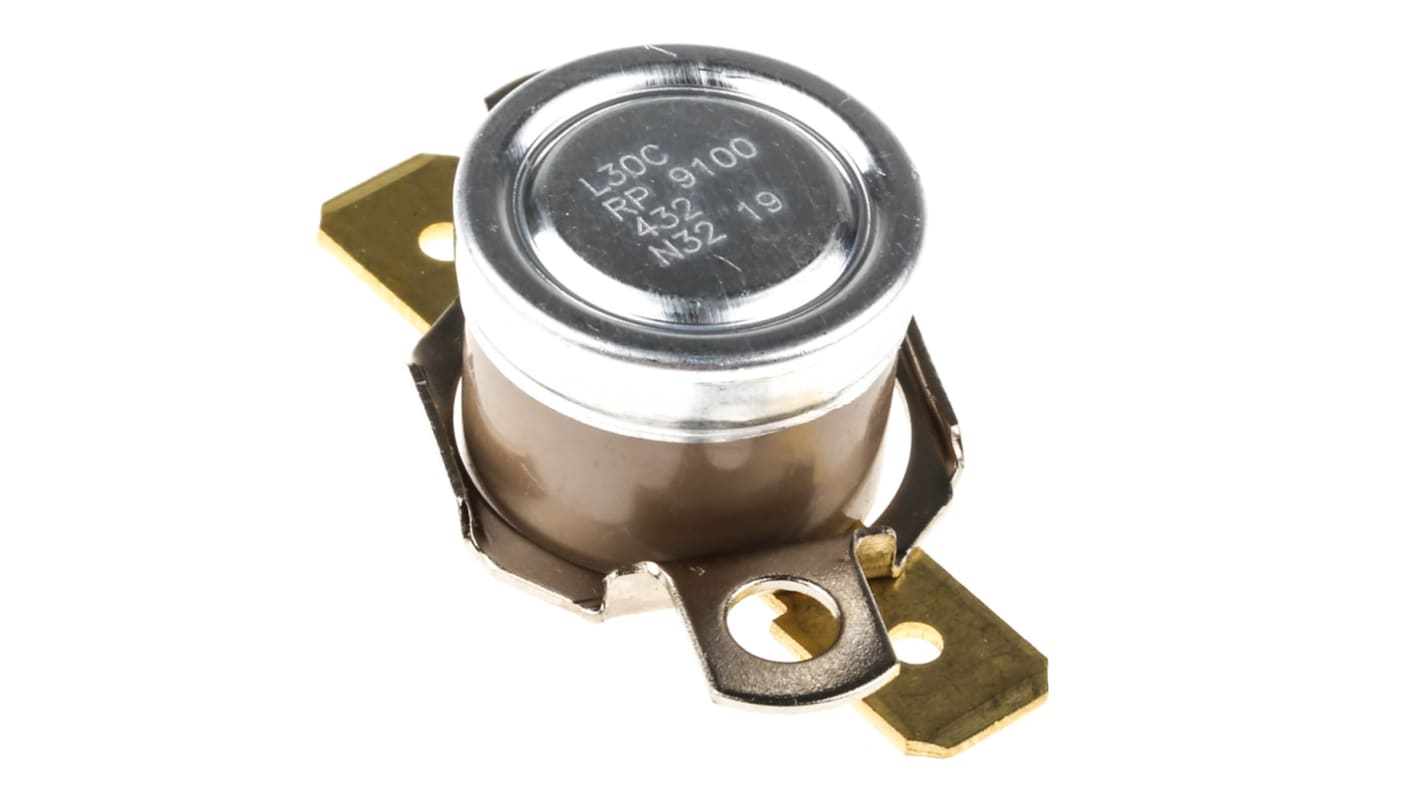 Honeywell Bi-Metallic Thermostat, Opens at +30°C, Closes at +20°C, +186°C Max, NC, Automatic Reset