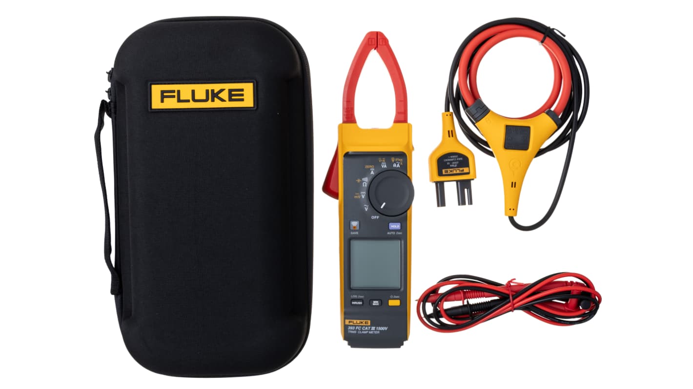Pinza amperometrica c.a.-c.c. Fluke 393FC/E, Max 2500A ca, Max 1500V cc