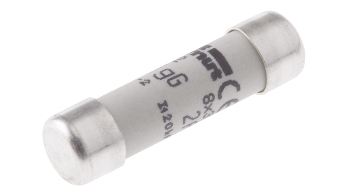 Mersen 2A Ceramic Cartridge Fuse, 8 x 32mm