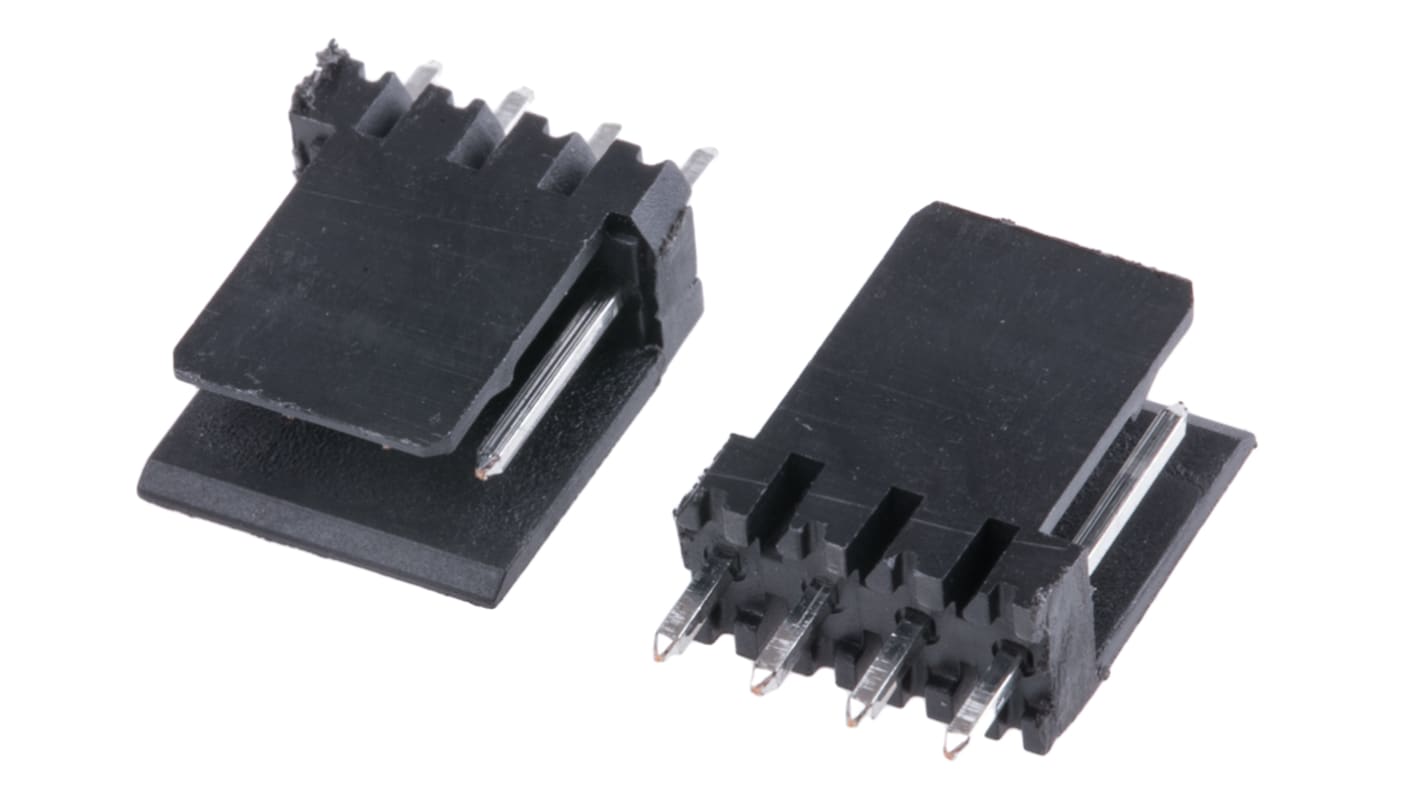Wurth Elektronik 4p单排排针 直向线对板连接器, 2.54mm间距, 4.0A, 1.0 kV, THT安装, 475系列
