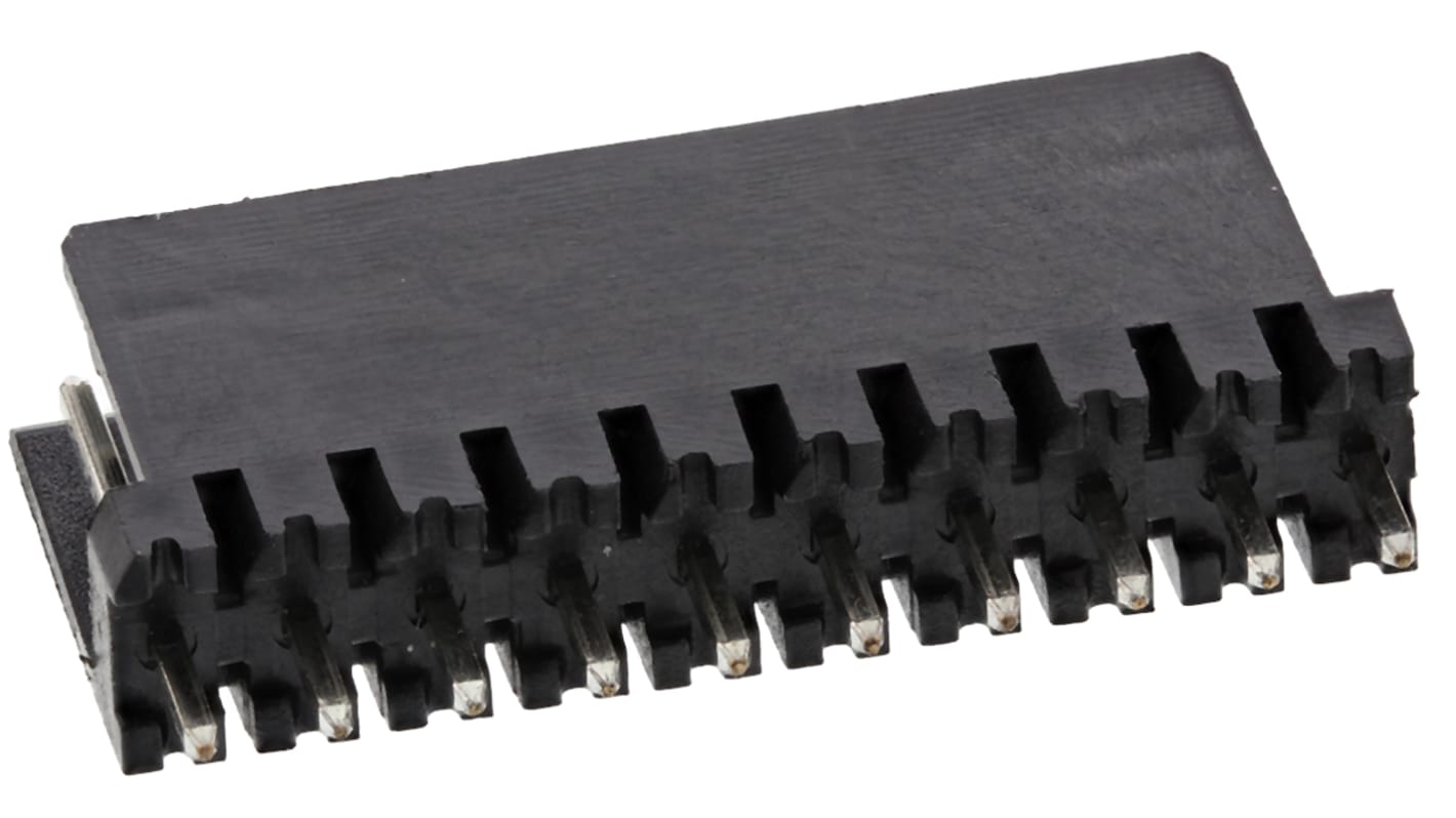 Wurth Elektronik 475 Series Straight Through Hole PCB Header, 10 Contact(s), 2.54mm Pitch, 1 Row(s), Shrouded