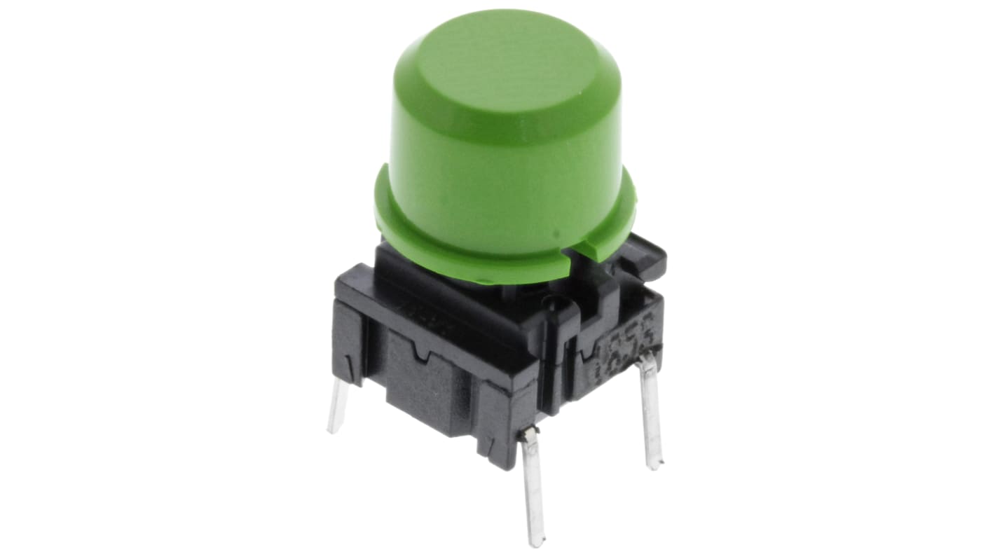 MEC IP67 Green Tact Switch, SPST 50 mA @ 24 V dc
