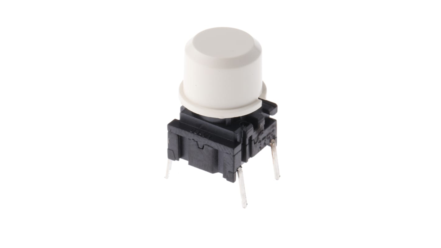 MEC IP67 White Tact Switch, SPST 50 mA @ 24 V dc