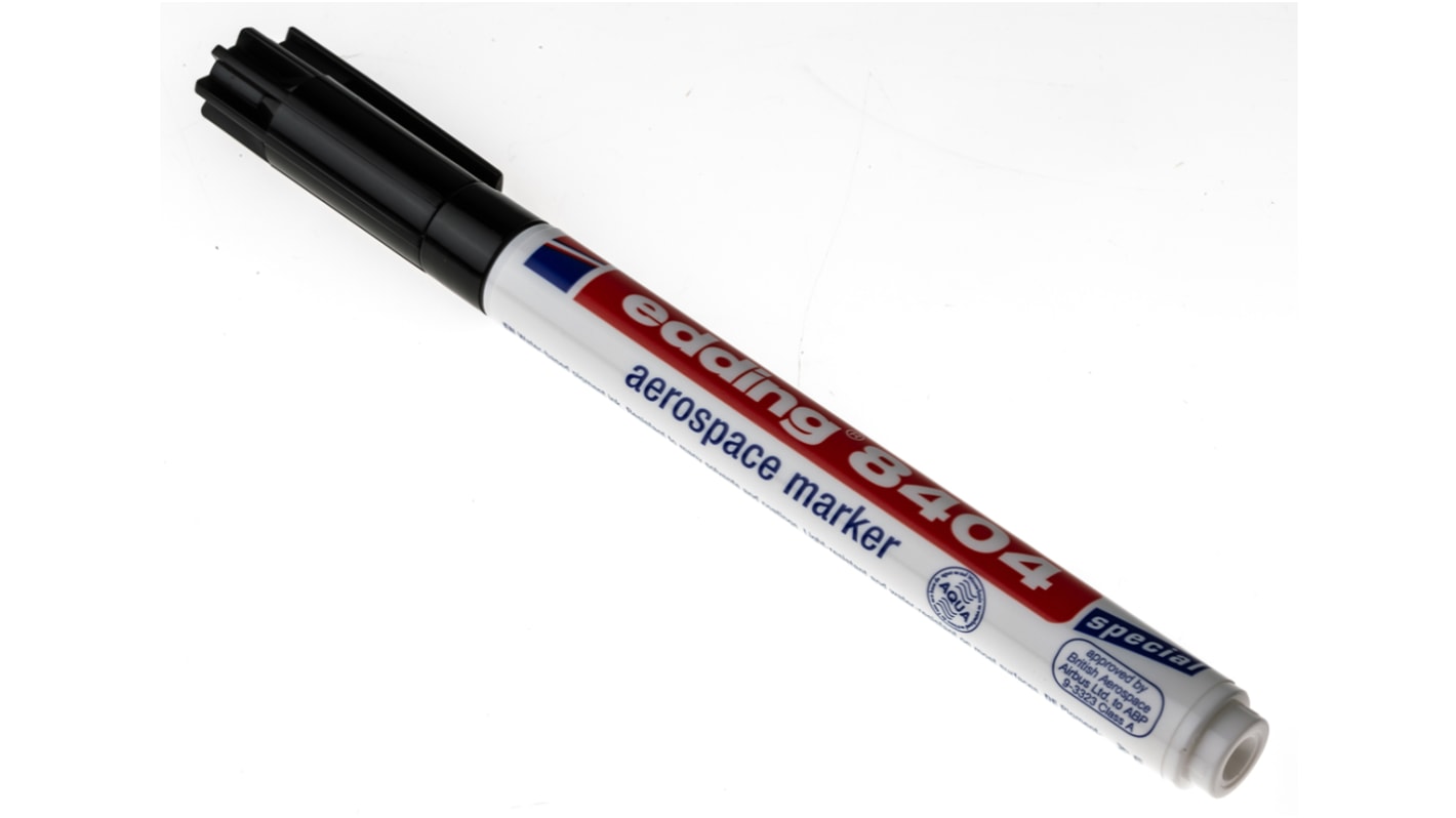 Edding Markierstift, Permanentmarker, Extrafein, Schwarz, Spitzenform: Rund