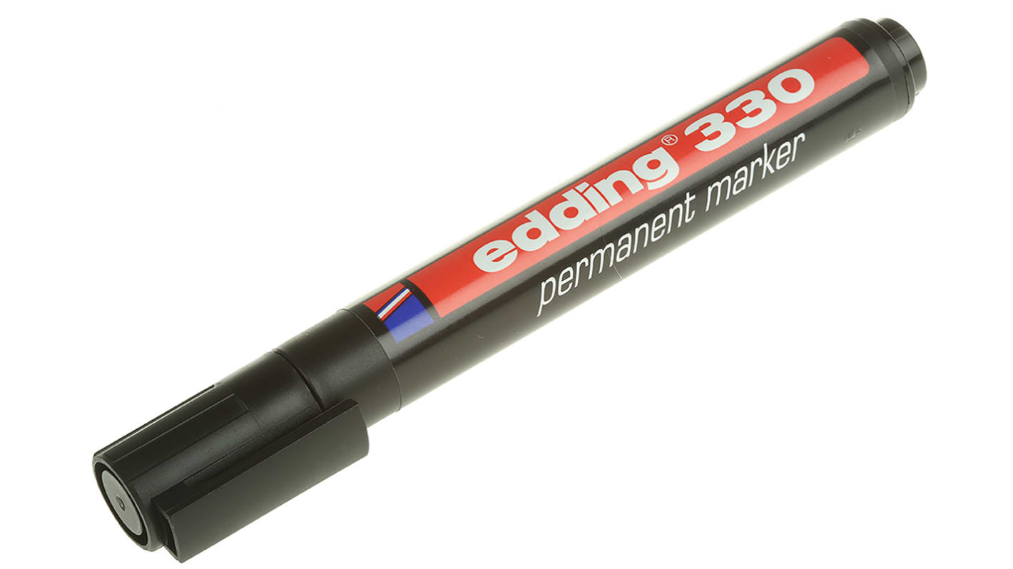 Edding Nero Pennarello indelebile Extra Fine, Fine, Medio Scalpello