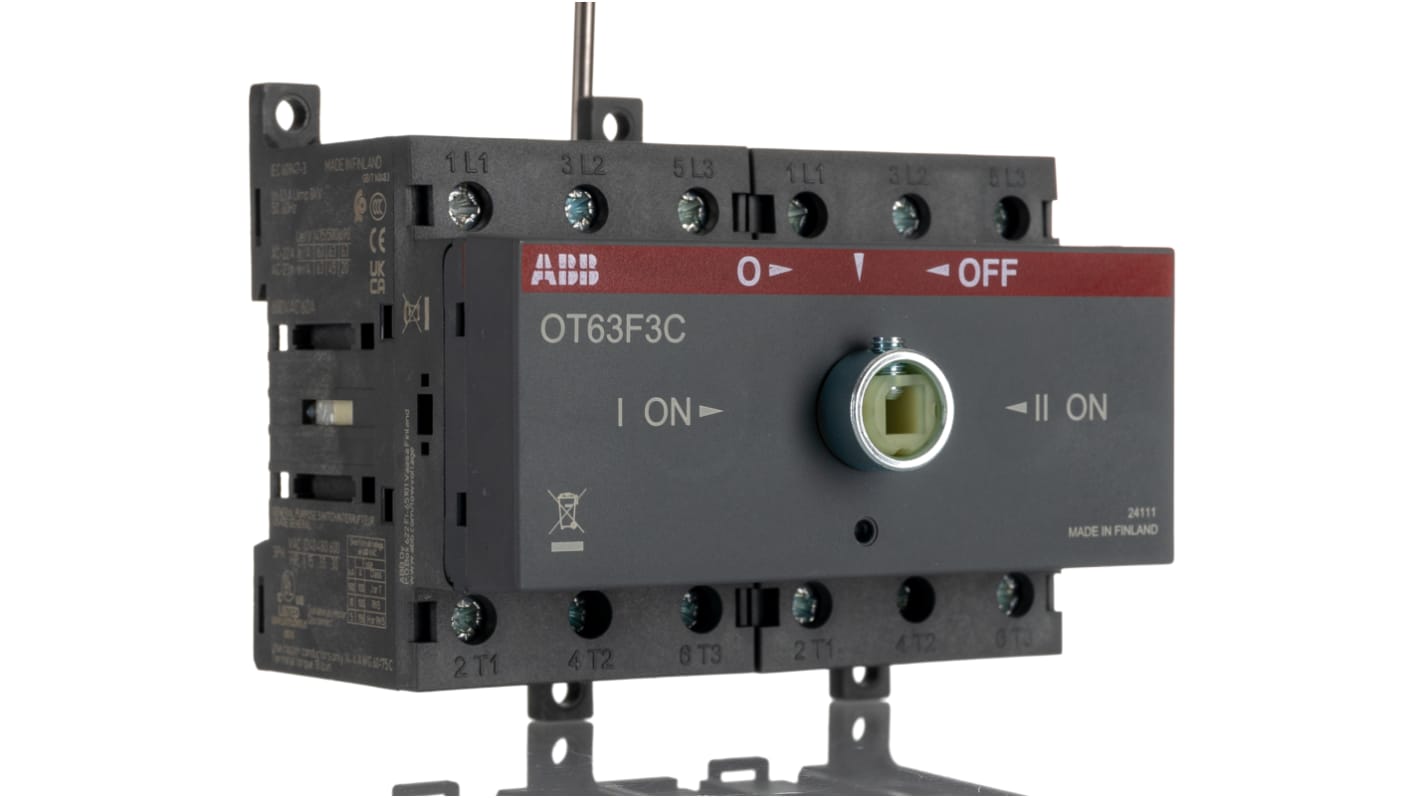 Inverseur de sources ABB OT, 3, 63A, 690V c.a.