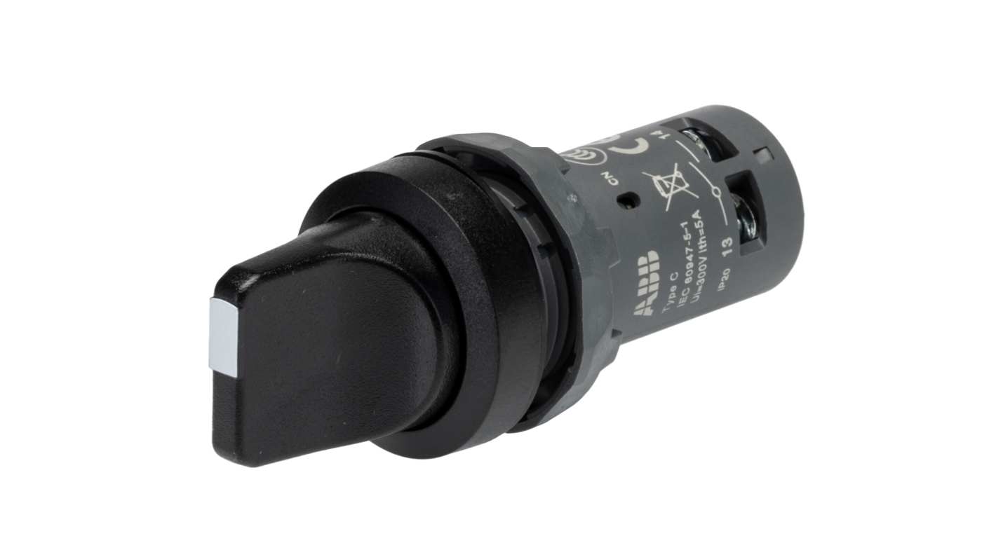 ABB Short Handle Selector Switch - (1NO+1NC) 2 Positions