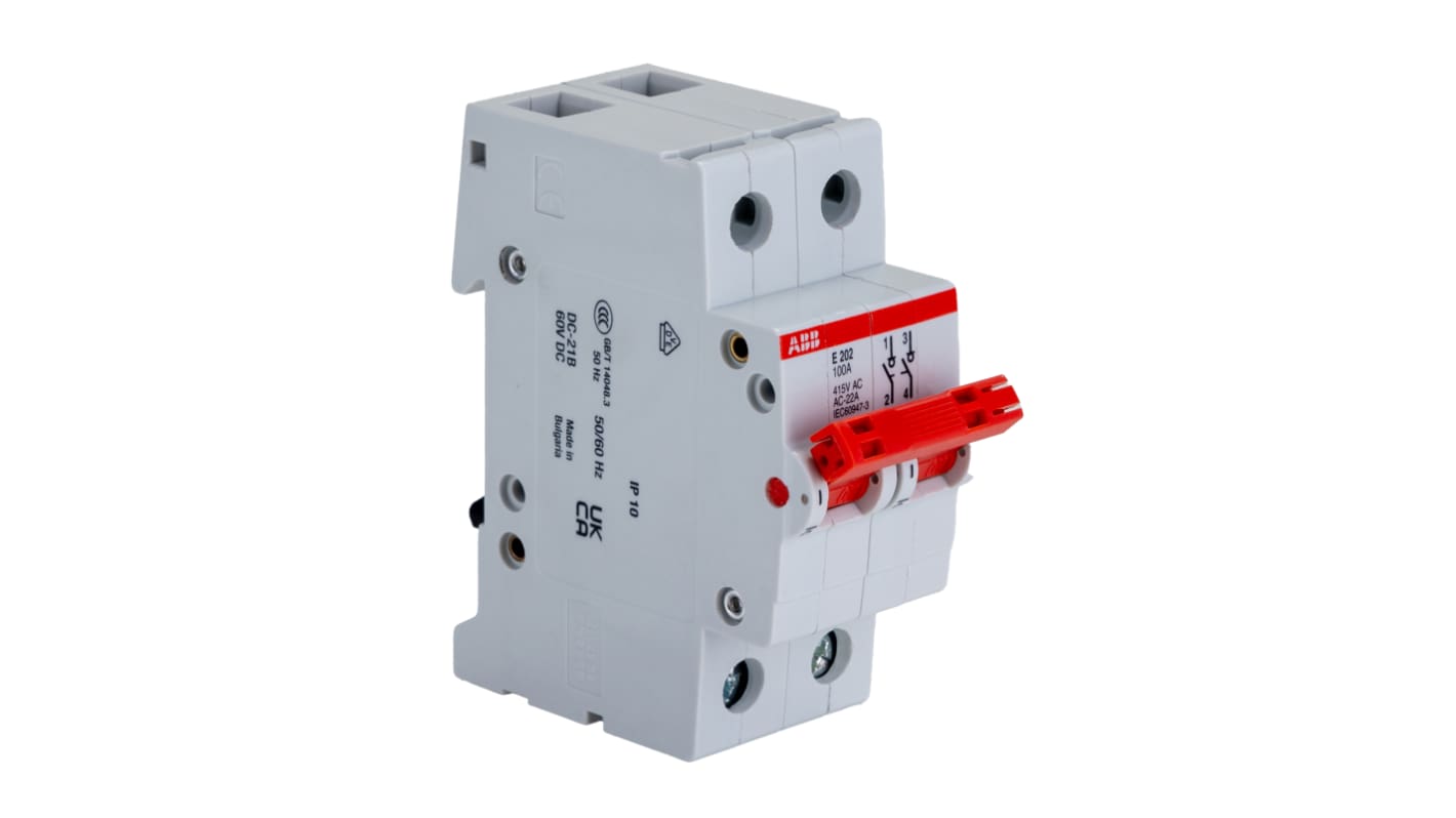 ABB E200 E202 Geräteschutzschalter Lasttrennschalter für Befehlslast / 100A