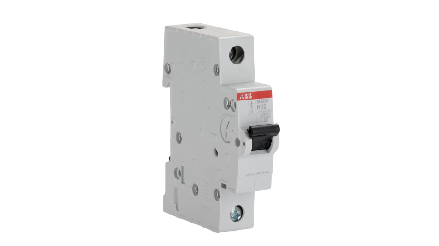 ABB System Pro M Compact S200 MCB, 1P, 80A Curve B, 440V AC, 60V DC, 6 kA Breaking Capacity