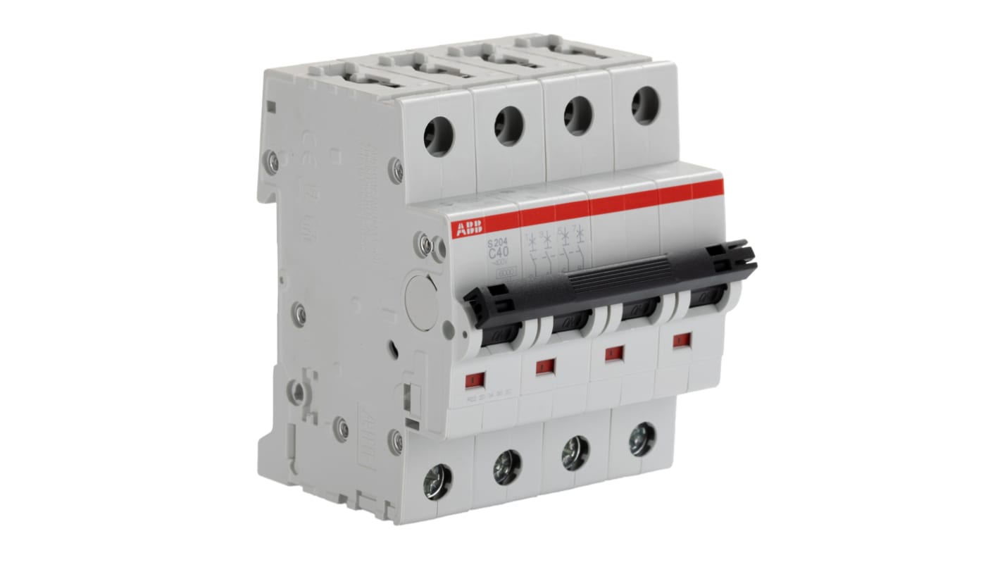 Interruttore magnetotermico ABB, 4P 40A 20 kA, Tipo C
