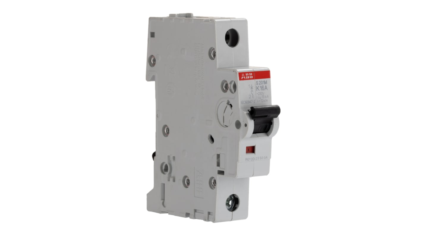 Interruttore magnetotermico ABB, 1P 16A 25 kA, Tipo K