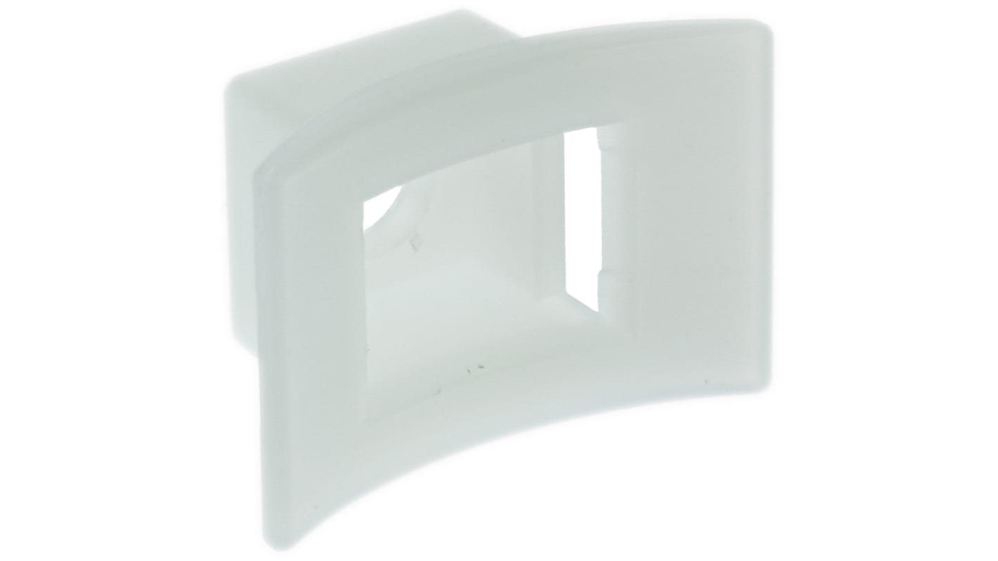 HellermannTyton Self Adhesive Natural Cable Tie Mount 17 mm x 25mm, 8mm Max. Cable Tie Width