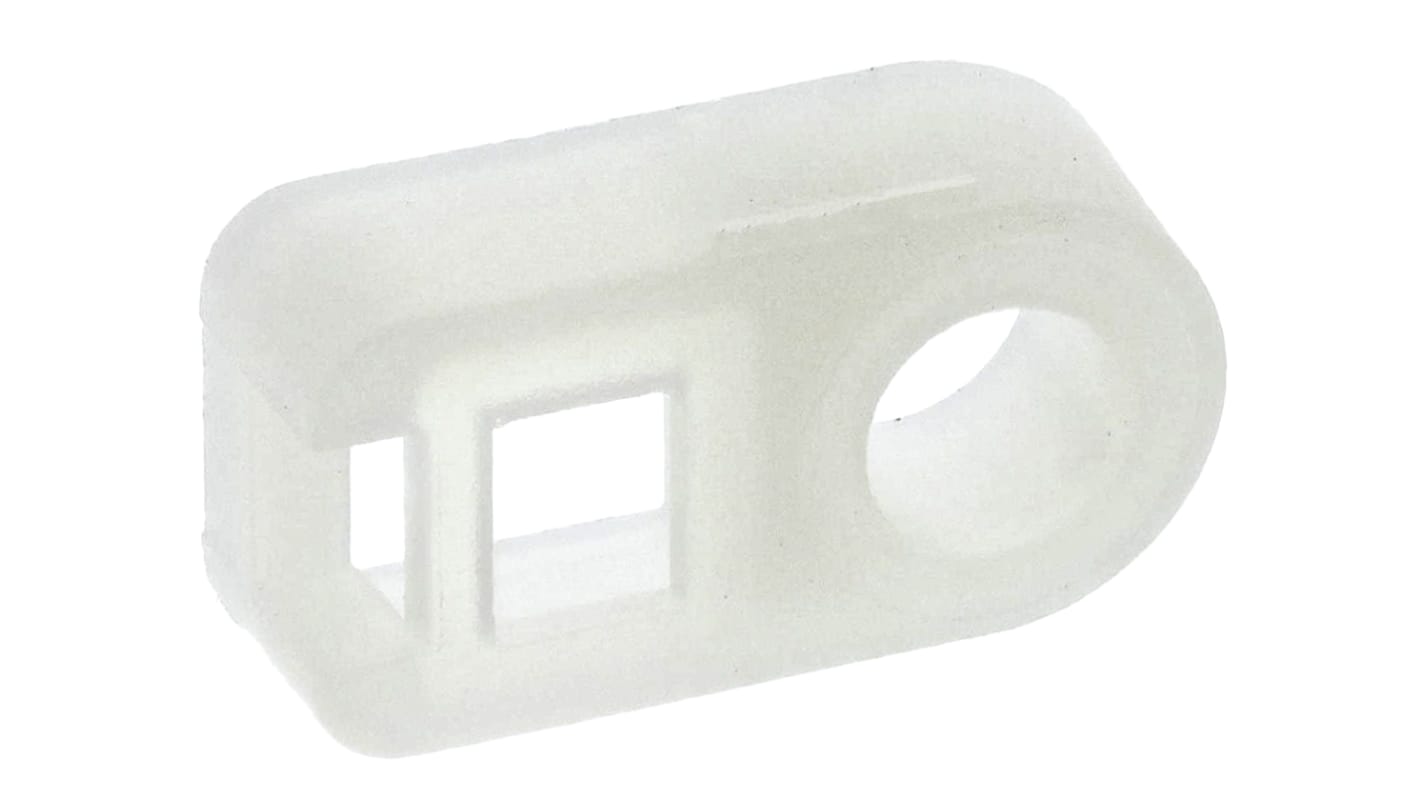 Embase pour serre-câbles HellermannTyton FH autoadhésive 13.3mm x 7,1 mm, Ø fixation 3.7mm