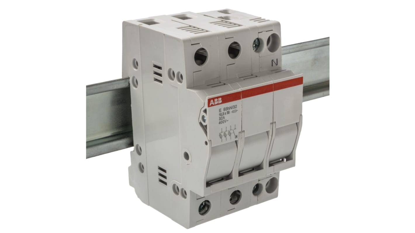 ABB 熔断器式隔离开关, 4极, 最大32A, 10 x 38mm熔断器