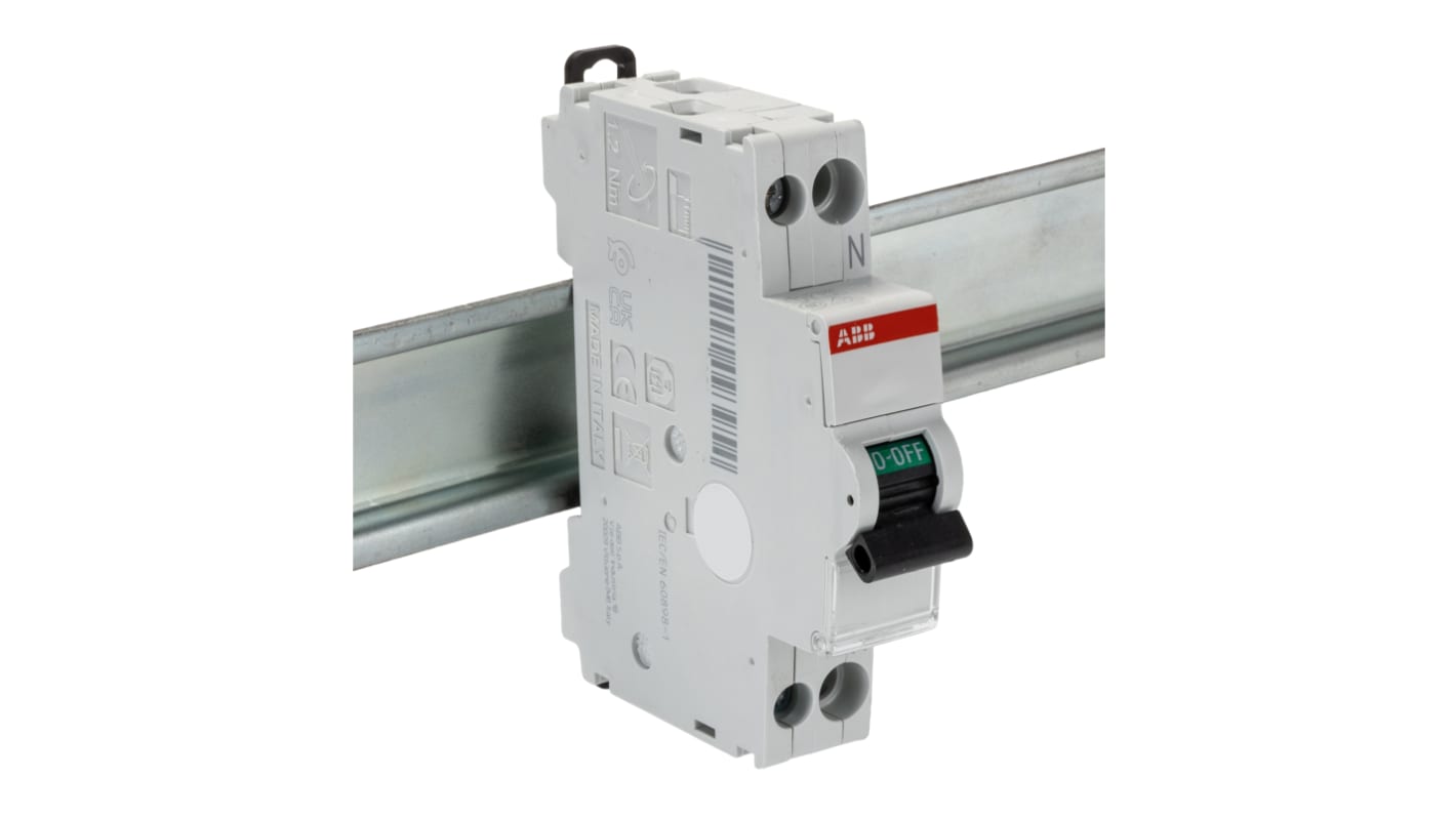 Interruttore magnetotermico ABB, 1P 6A 10 kA, Tipo D